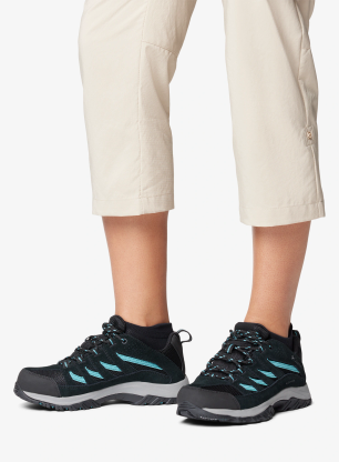 Dámské boty Columbia Crestwood Waterproof - black/teal
