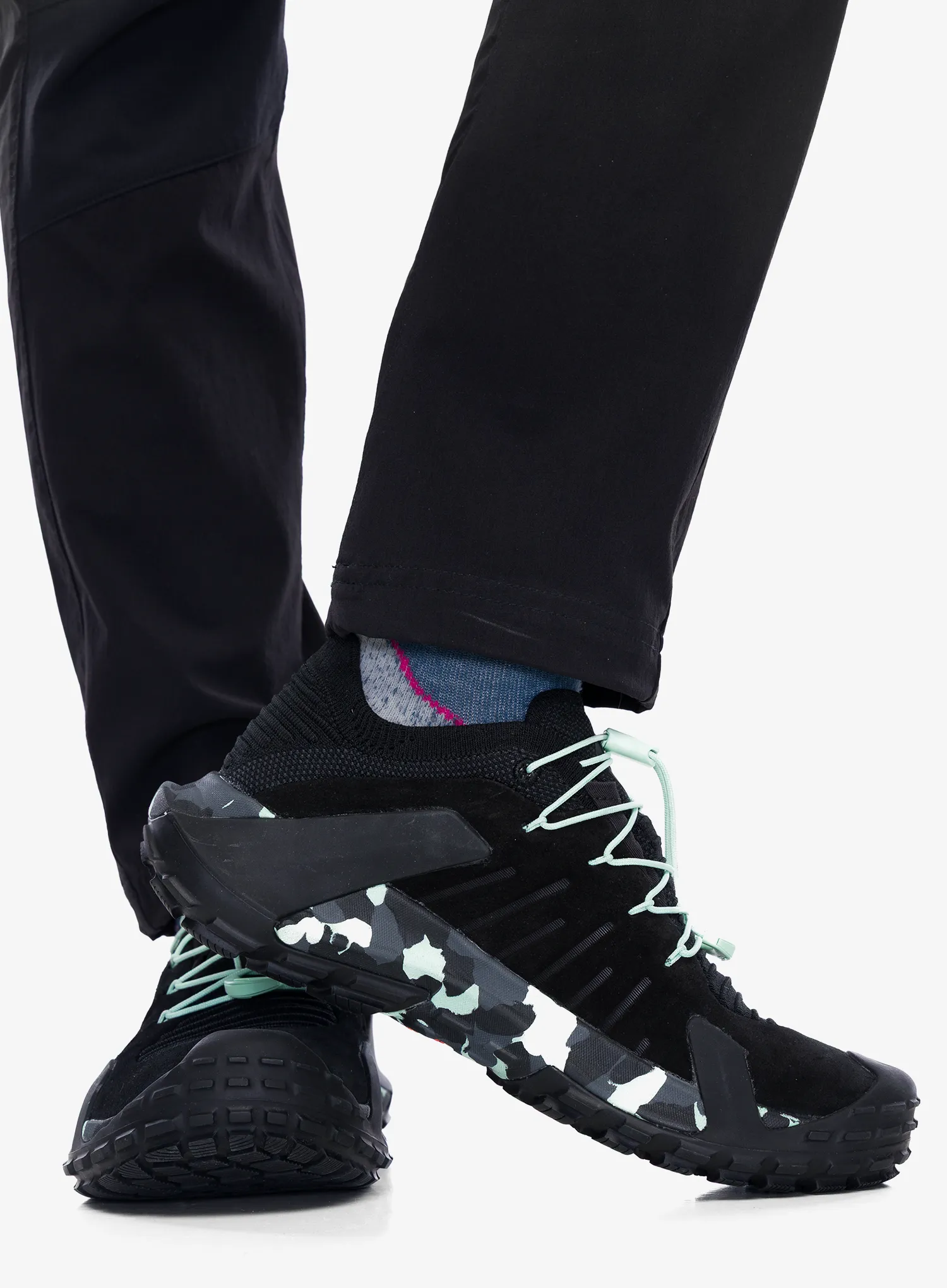 Dámské boty Mammut Hueco II Low GTX - black/neo mint