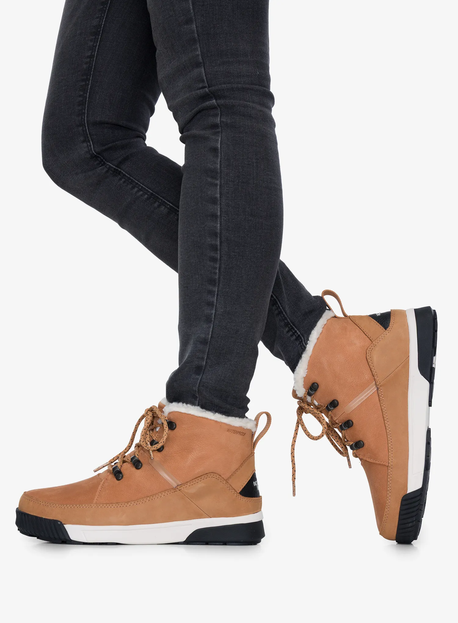Dámské boty The North Face Sierra Mid Lace WP - almond butter/tnf black