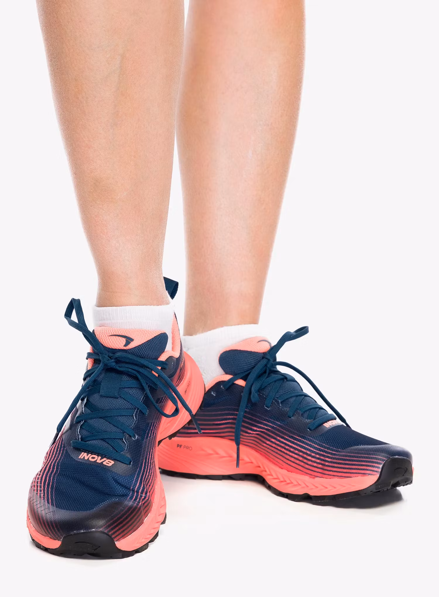 Běžecké boty dámské Inov-8 TrailFly Speed Wide - navy/coral