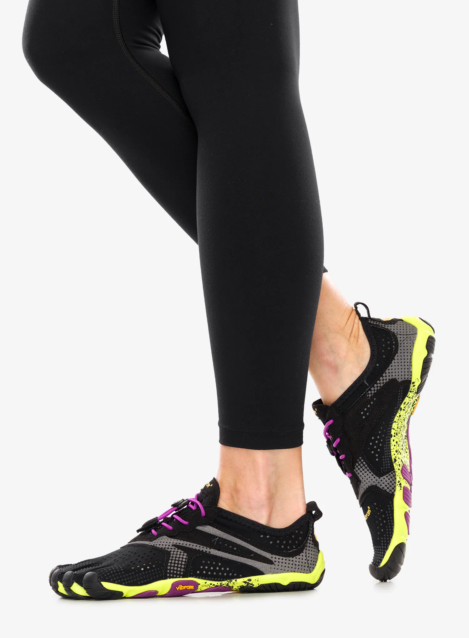 Běžecké boty dámské Vibram Fivefingers V-Run SS2021 - black/yellow