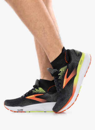 Běžecké boty pánské Brooks Ghost 16 - black/mandarin red/green