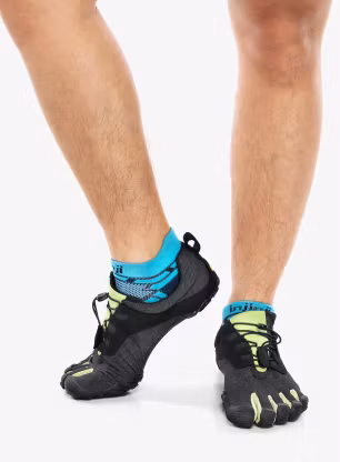Běžecké boty pánské Vibram Fivefingers V-Run Retro - black/green/black