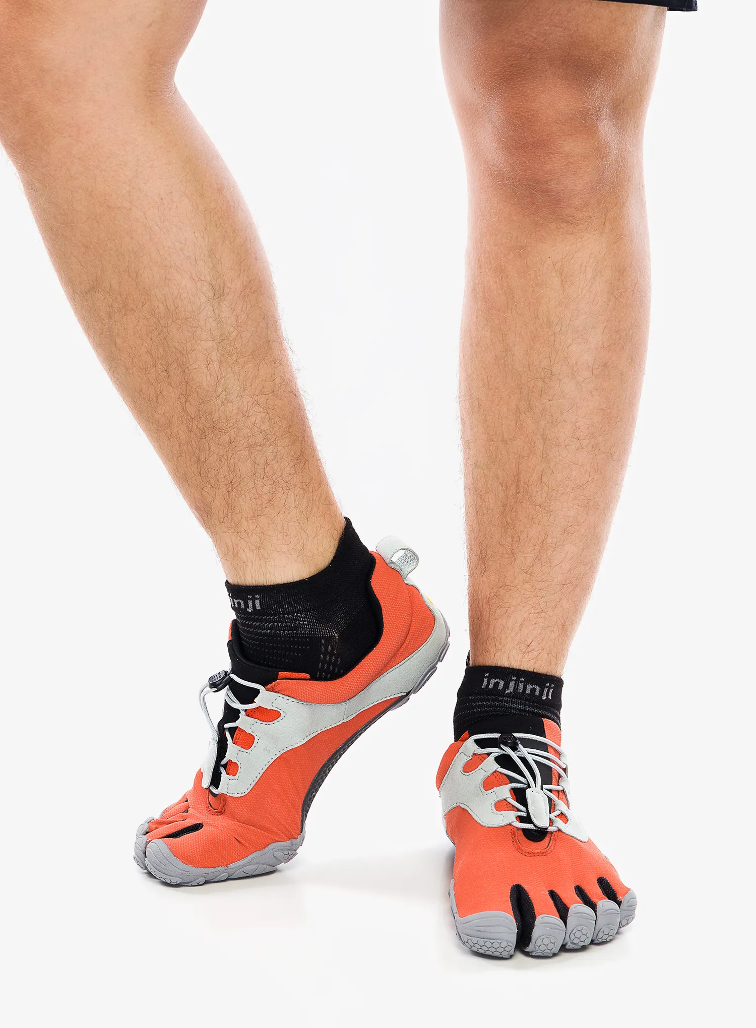 Běžecké boty pánské Vibram Fivefingers V-Run Retro - red/black/grey