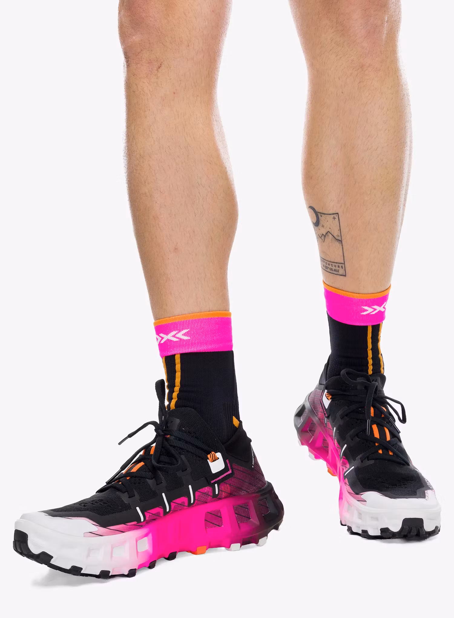 Běžecké boty do terénu X-Bionic Terraskin X00 C - x black/x white/fluo pink