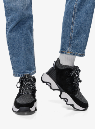 Outdoorové boty dámské Sorel Kinetic Impact Caribou Plus WP - black/sea salt