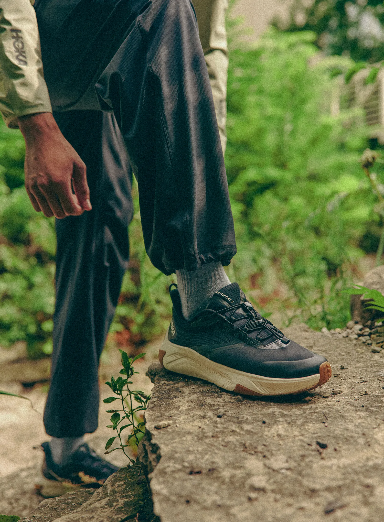Outdoorové boty Hoka Transport 2 - black/alabaster