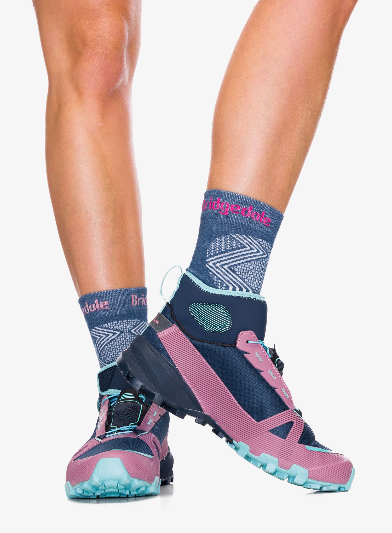 Dámská nástupová obuv Dynafit Traverse Mid GTX - blueberry/mokarosa