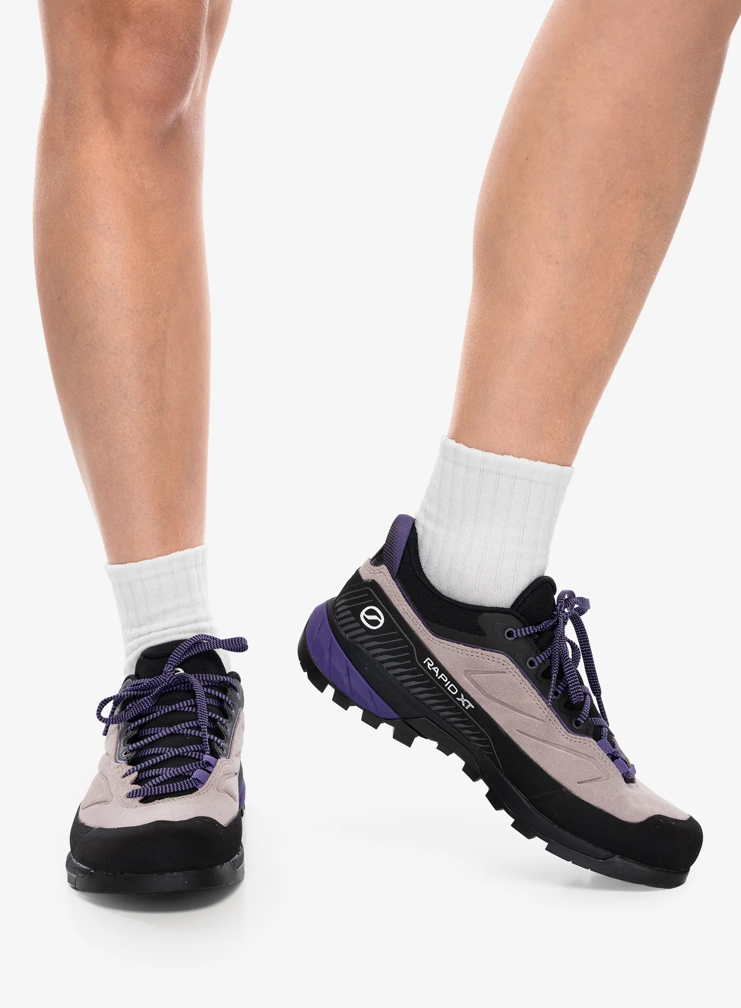Dámská nástupová obuv Scarpa Rapid XT - lavender gray/ dark purple