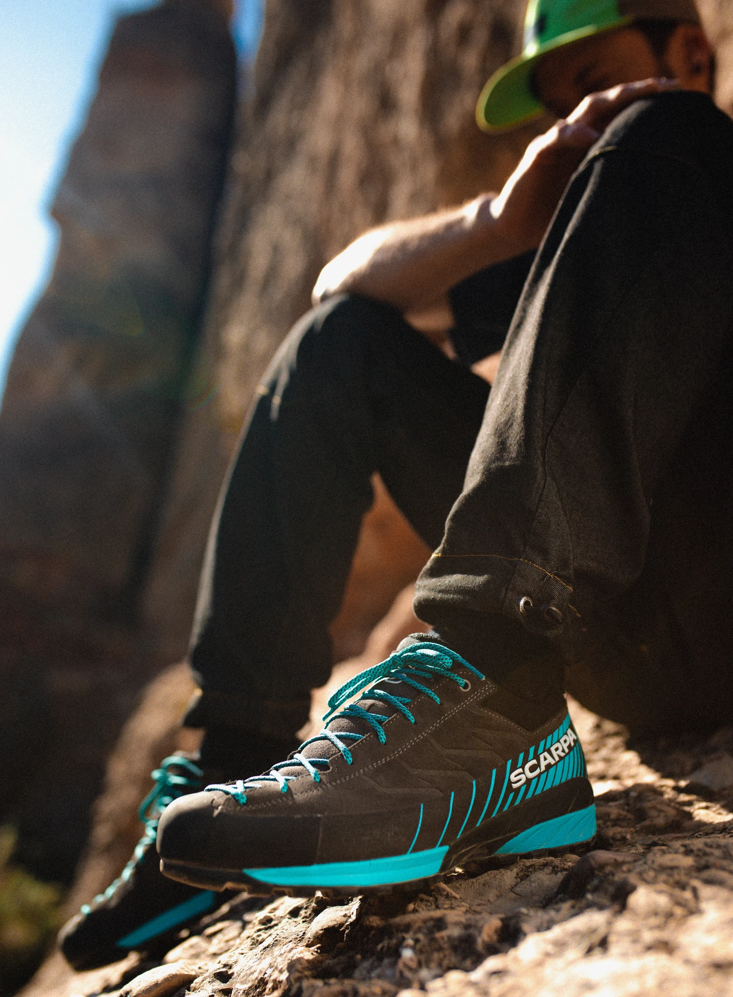 Nástupové boty Scarpa Mescalito GTX - shark/azure