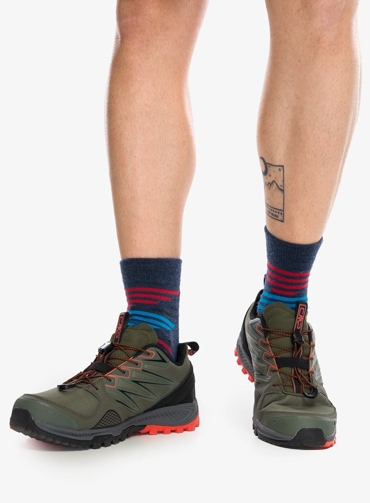 Trailové boty CMP Atik WP Trail Running Shoes - olive/arancio
