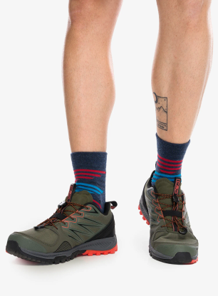Trailové boty CMP Atik WP Trail Running Shoes - olive/arancio