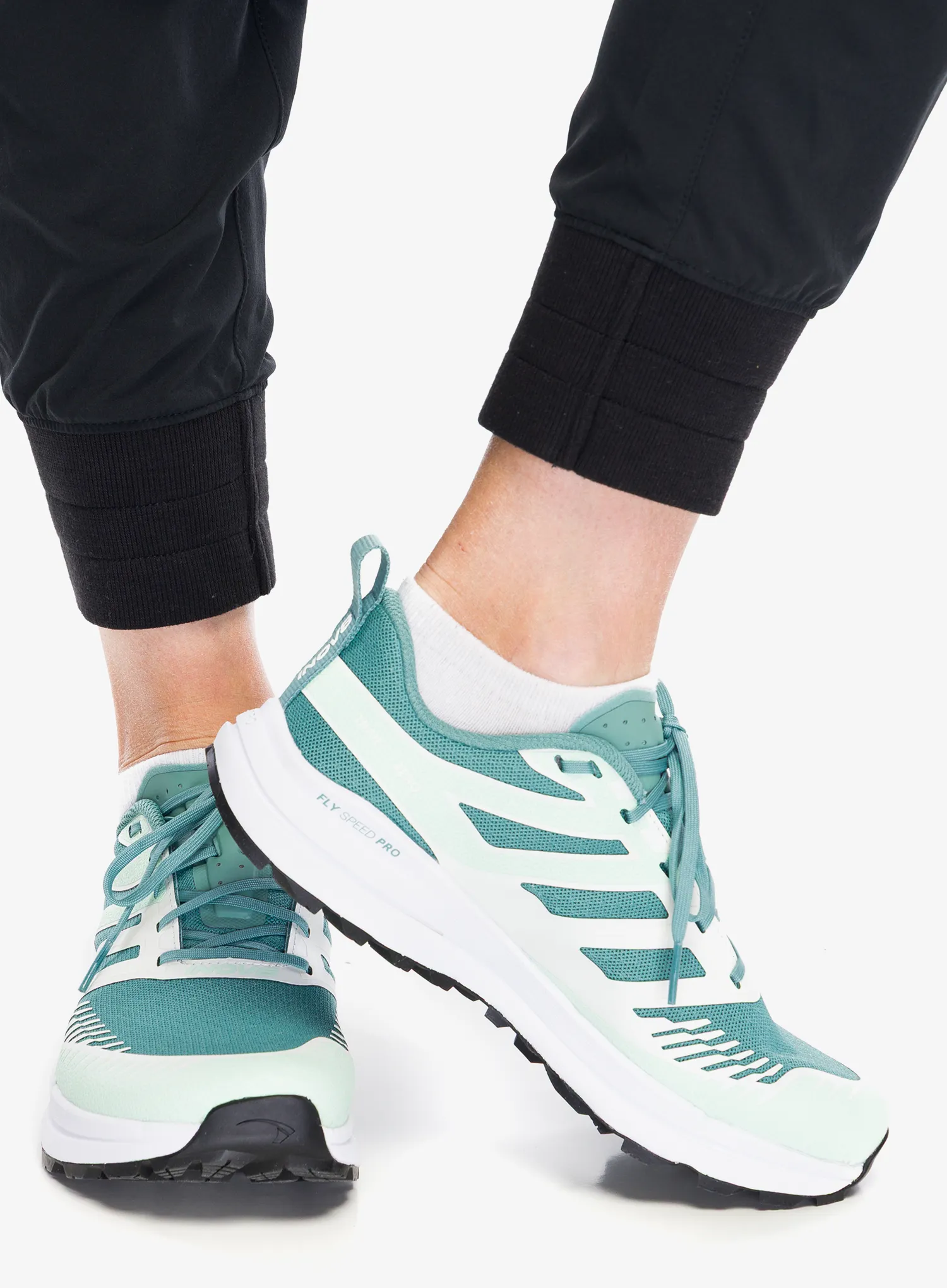 Dámské trailové boty Inov-8 TrailFly Zero - teal/white