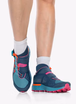 Dámské trailové boty La Sportiva Cyclon - storm blue/cherry tomato