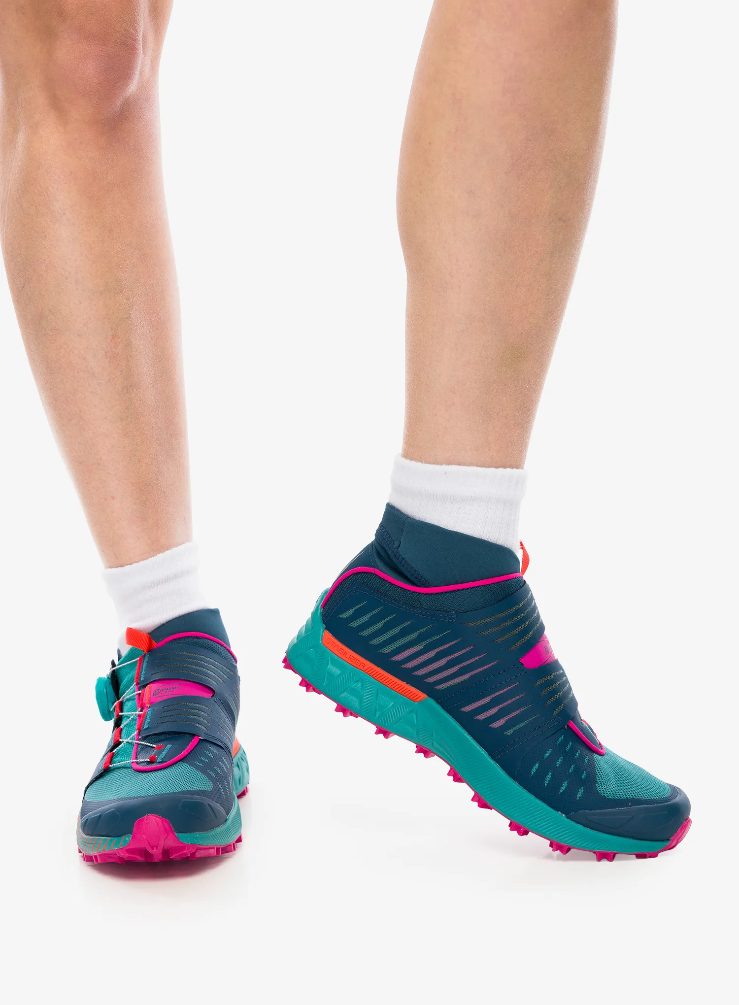 Dámské trailové boty La Sportiva Cyklon - storm blue/cherry tomato