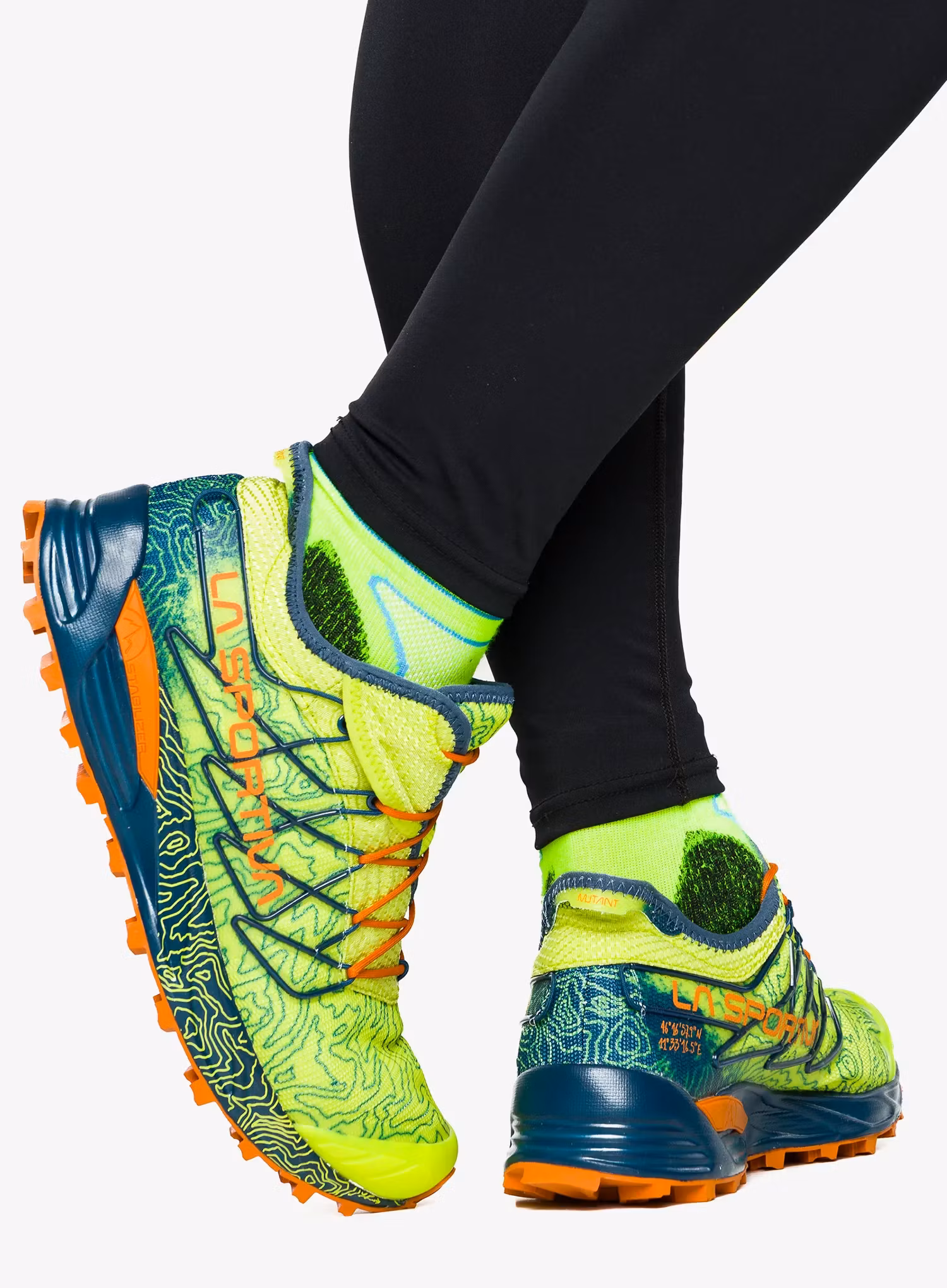 Trailové boty La Sportiva Mutant - lime punch/storm blue