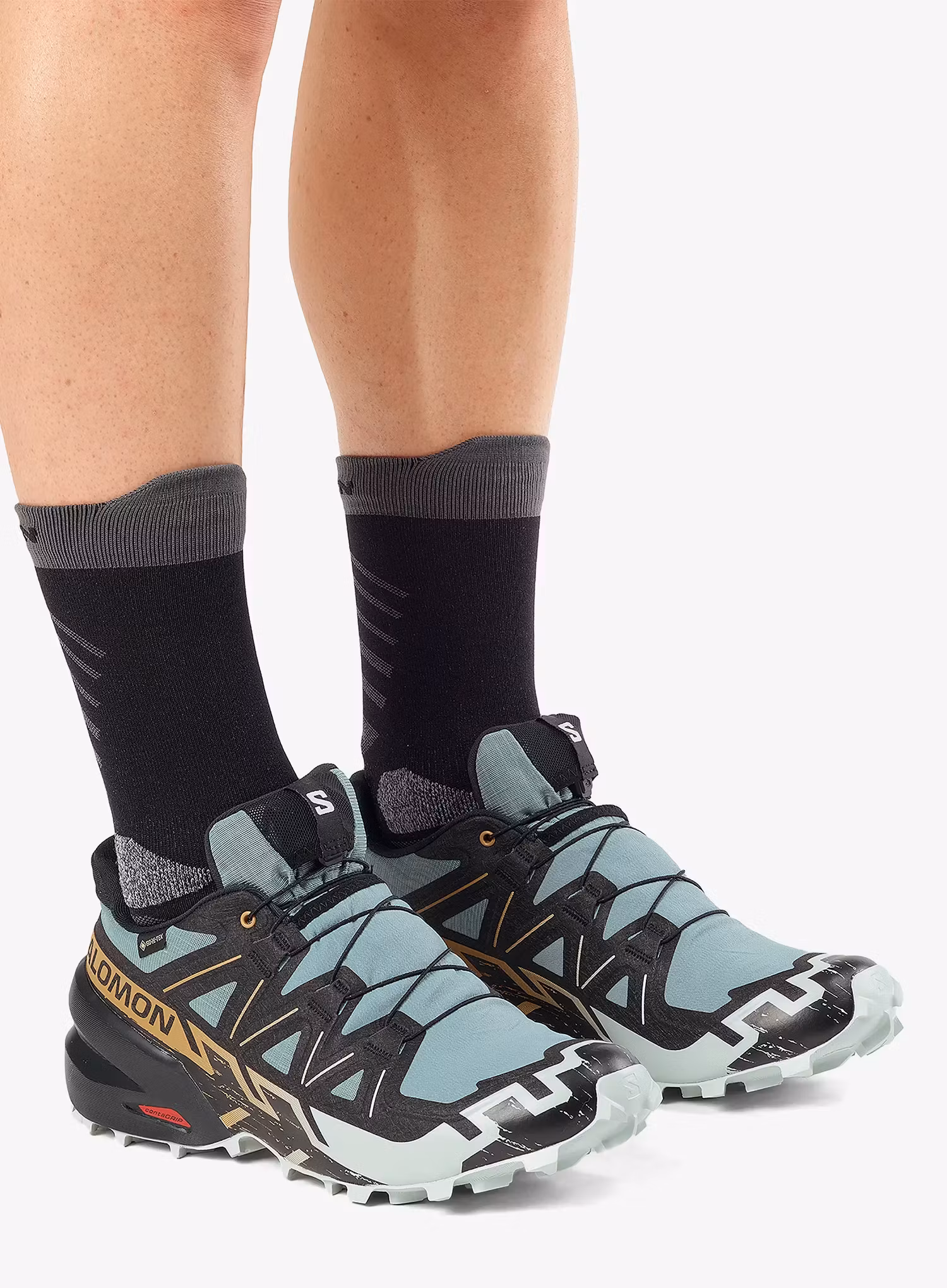 Trailové boty Salomon Speedcross 6 GTX - trooper/black/wood