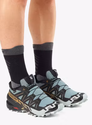 Trailové boty Salomon Speedcross 6 GTX - trooper/black/wood