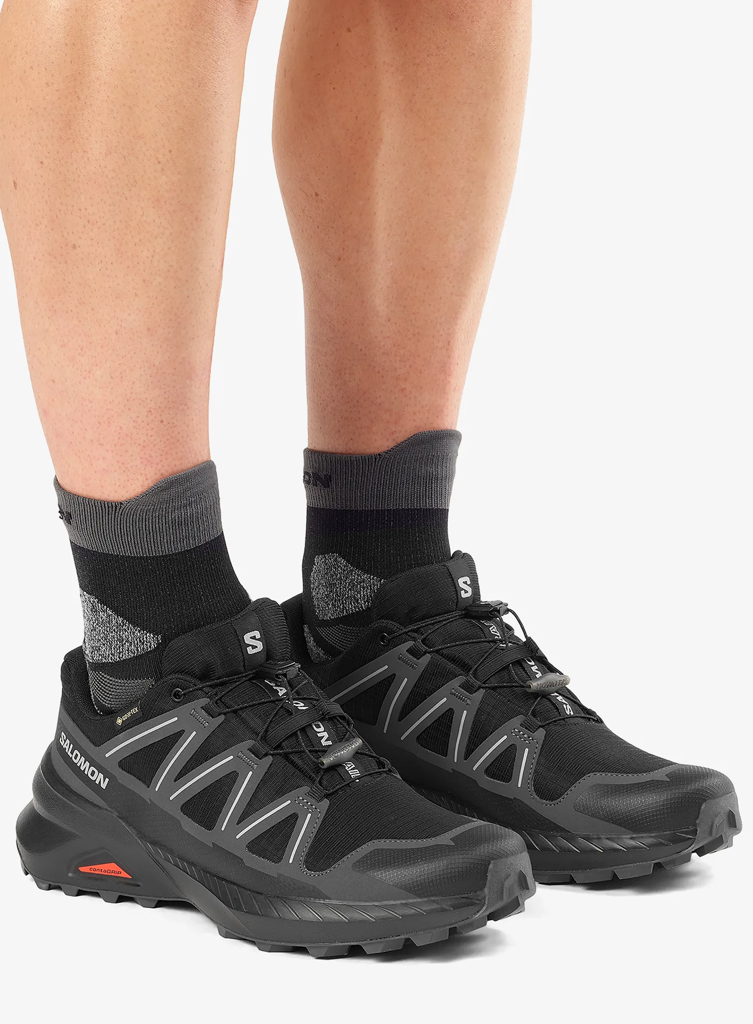 Trailové boty Salomon Speedcross Peak GTX - black/black/asphalt