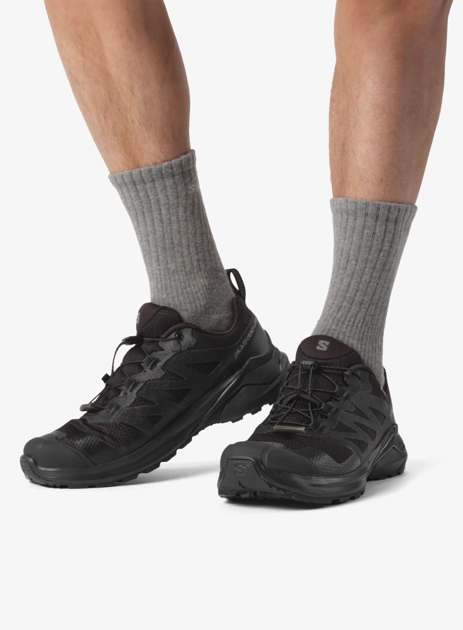 Trailové boty Salomon X-Adventure GTX - black/black/black