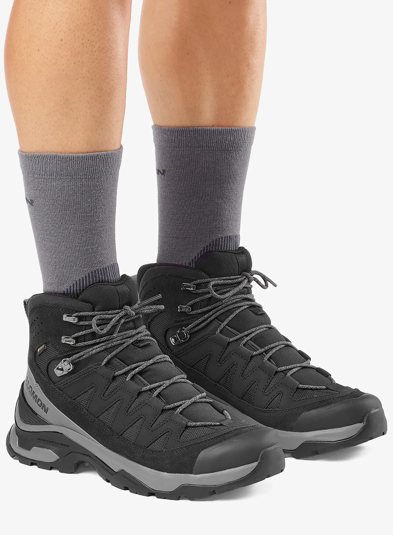 Trekové boty Salomon Quest Echo GTX - black/castlerock/black