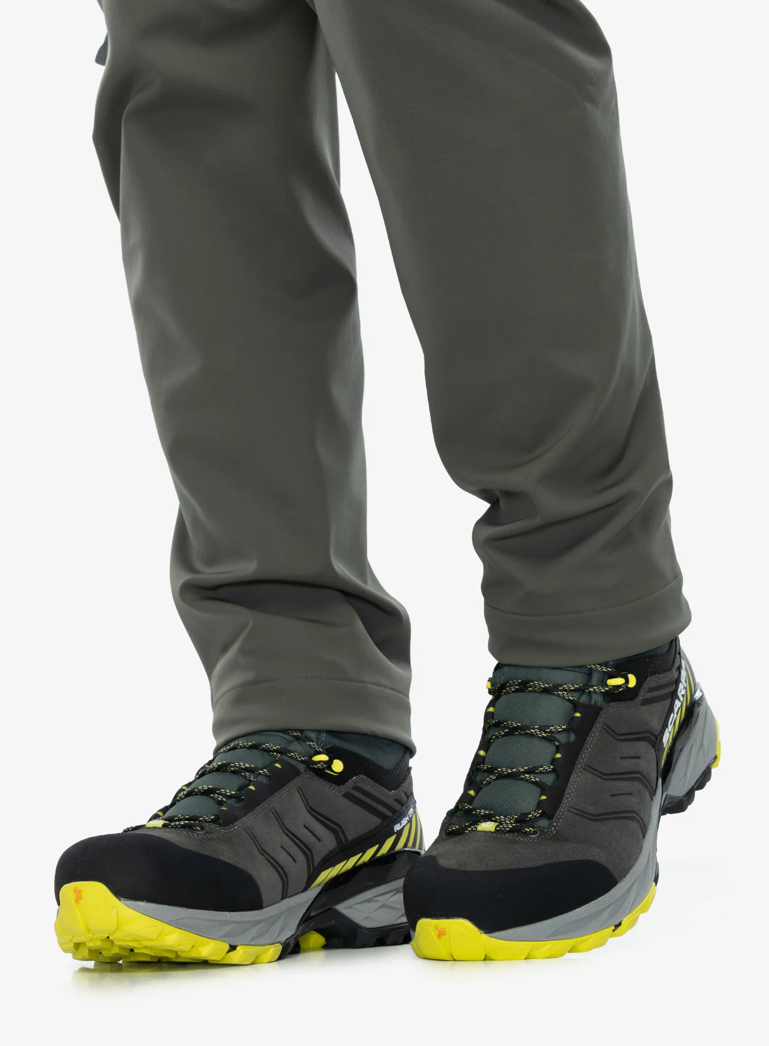 Vysoké trekové boty Scarpa Rush TRK GTX - titanium/lime