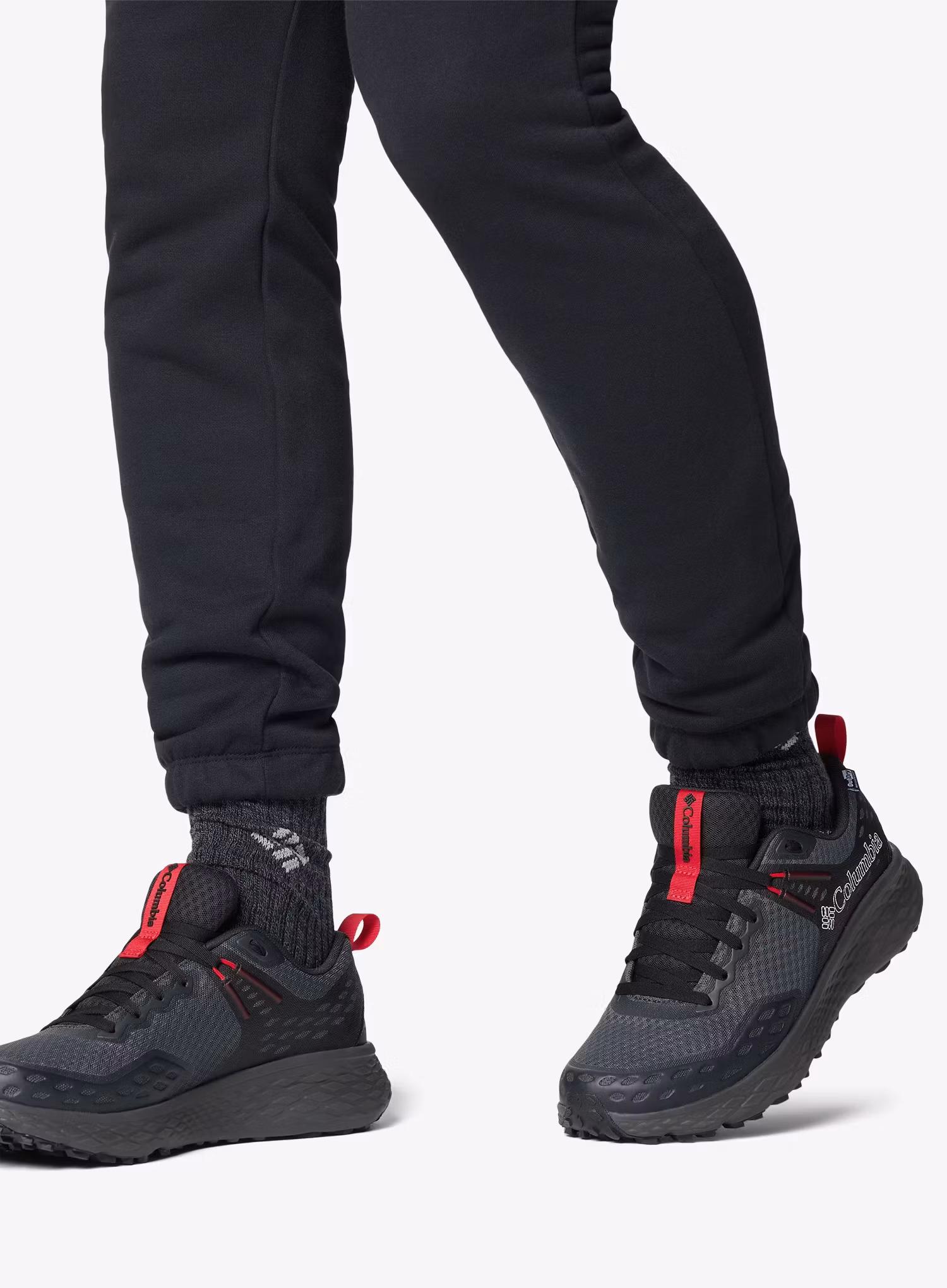 Turistické boty Columbia Konos TRS Outdry - dark grey/mountain red