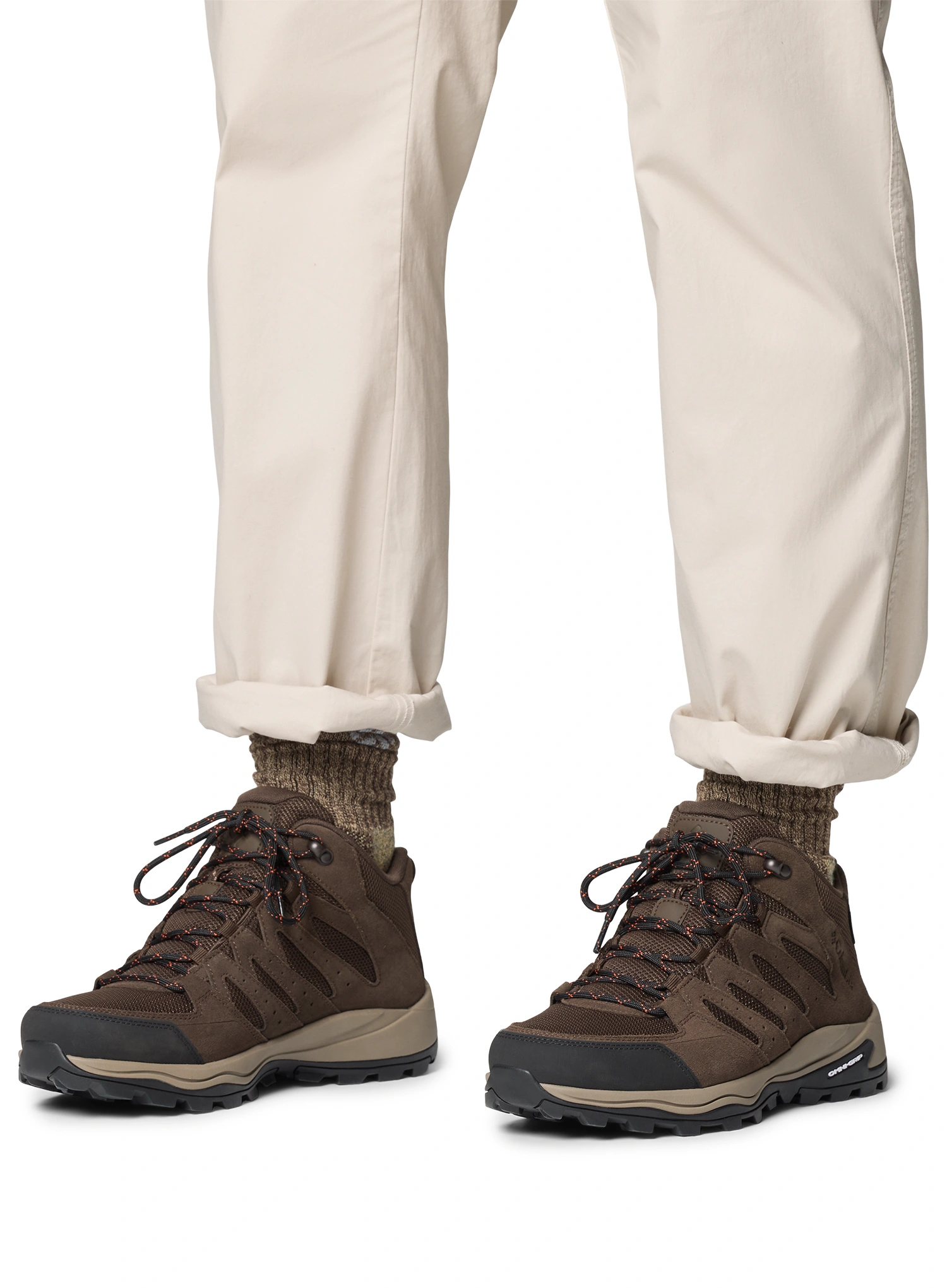 Turistické boty Columbia Redmond IV Mid Waterproof - cordovan/tangy orange