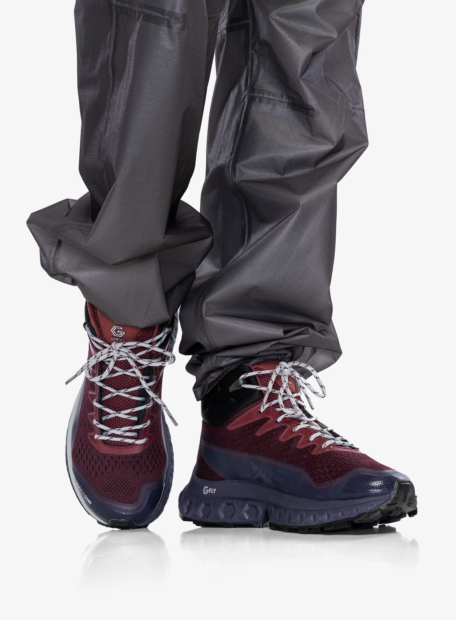 Dámské turistické boty Inov-8 RocFly G 390 - brgd/black