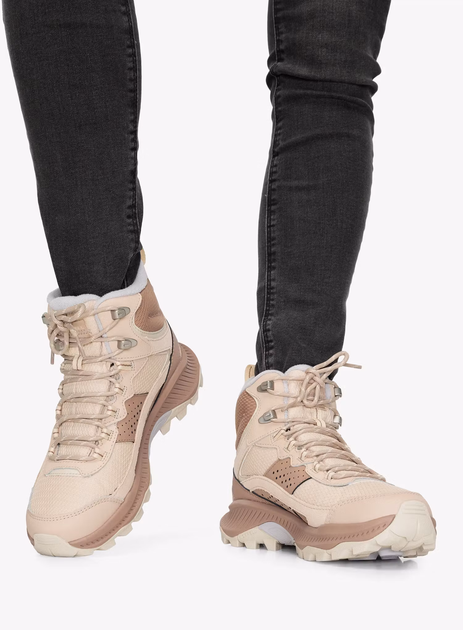 Turistické boty dámské Merrell Speed Strike 2 Thermo Mid WP - nougat