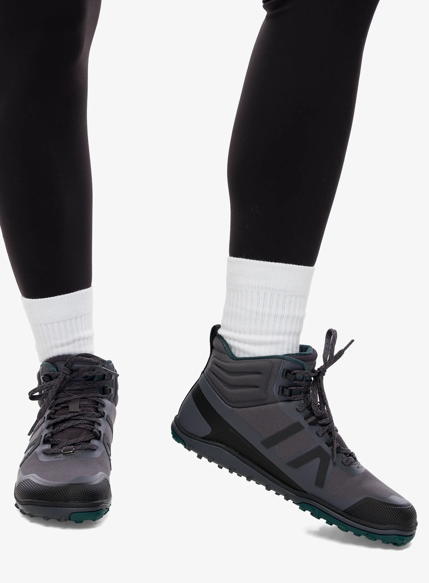 Turistické boty dámské Xero Shoes Scrambler Mid II WP - asphalt/sea moss