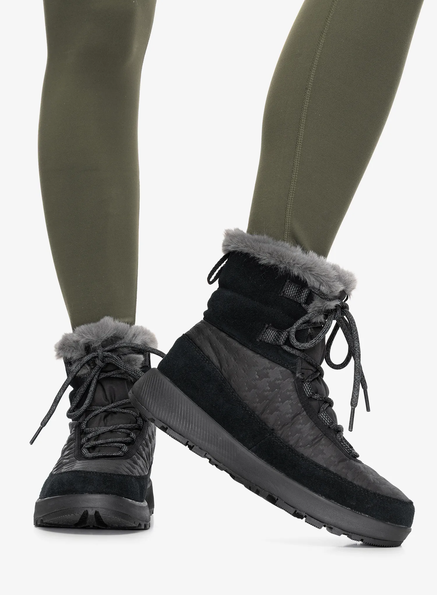 Zimní boty dámské Columbia Slopeside Peak Luxe - black/graphite