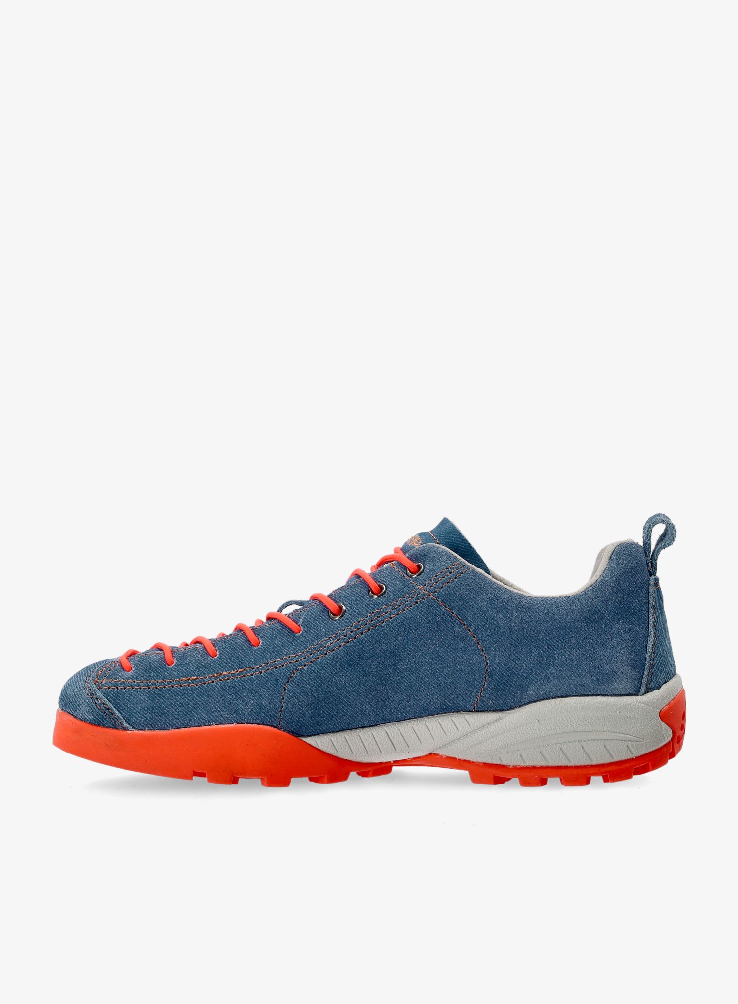 Dětské boty Scarpa Mojito Kid - d.blue/orange neon