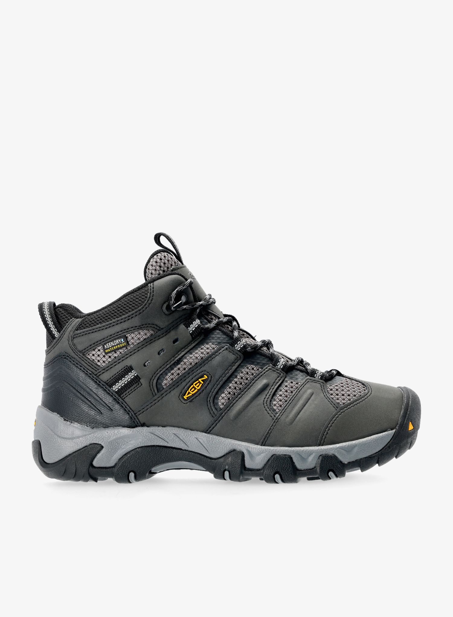 Turistické boty Keen Koven Mid Waterproof - black/steel grey
