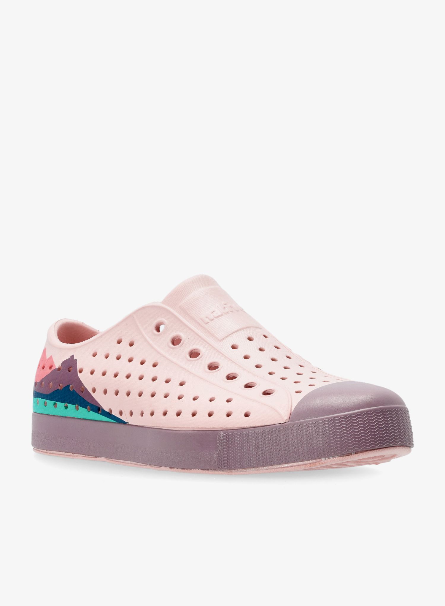 Boty Native Jefferson Block - dust pink/wildflower