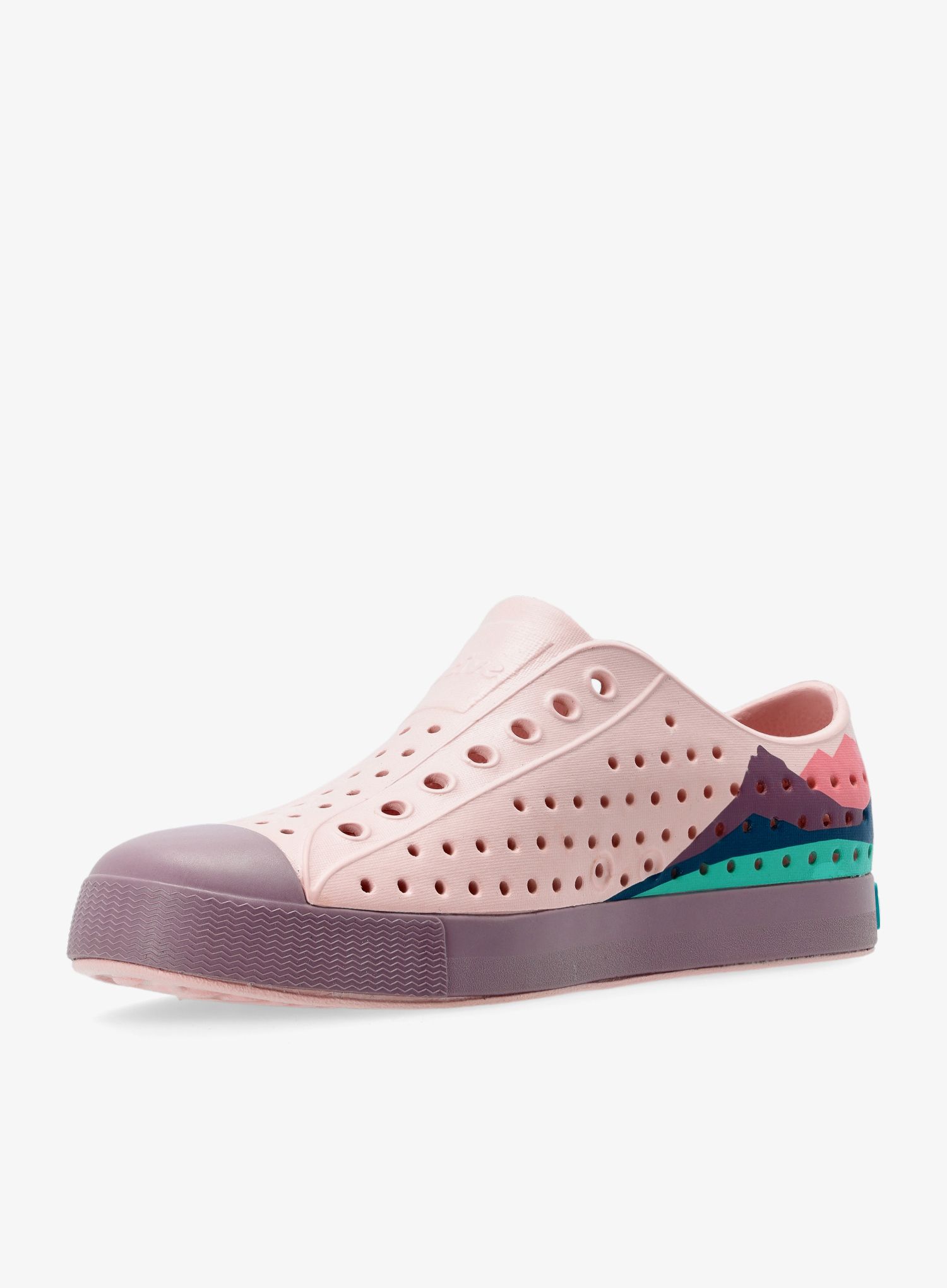 Boty Native Jefferson Block - dust pink/wildflower