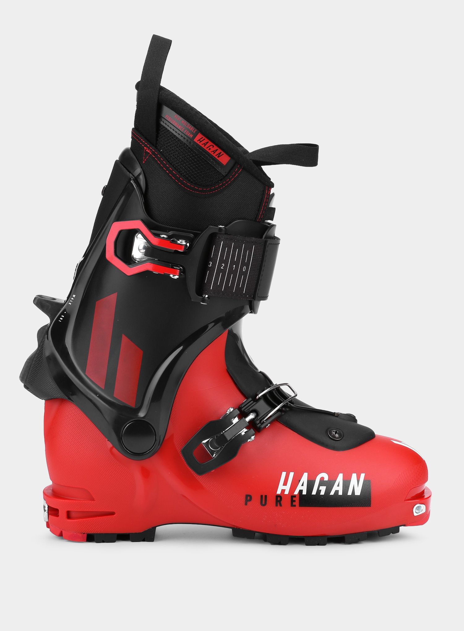 Skialpová obuv Hagan Pure - deep red/anthracite