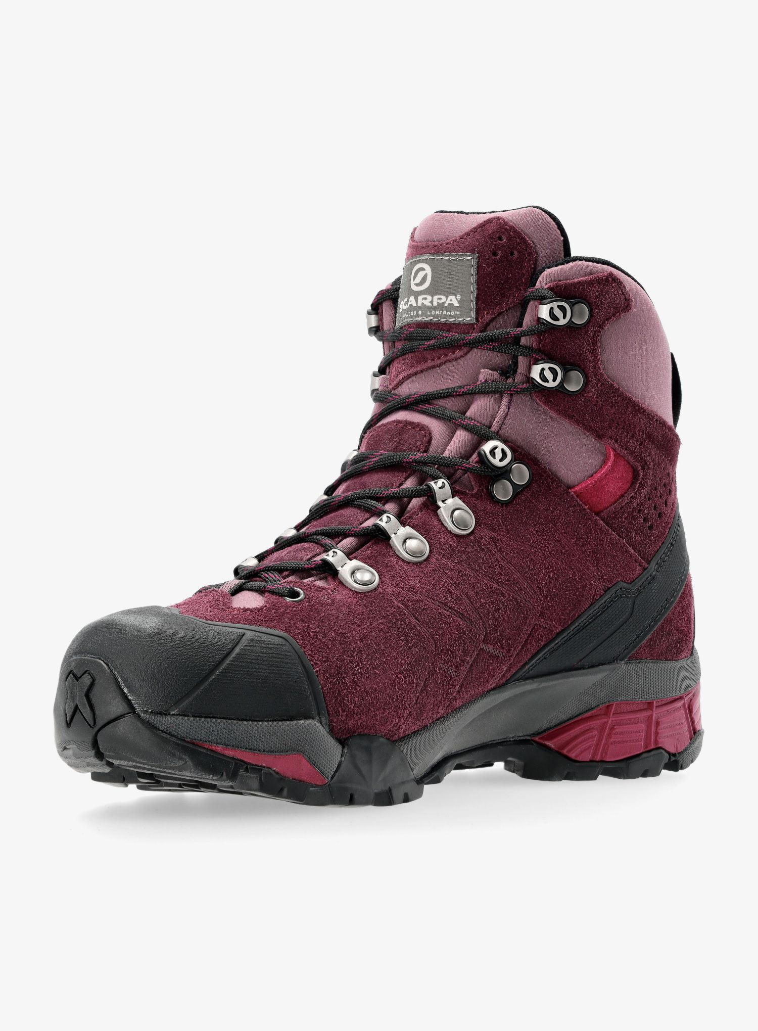 Dámské trekové boty Scarpa ZG Trek GTX - temeraire/red plum