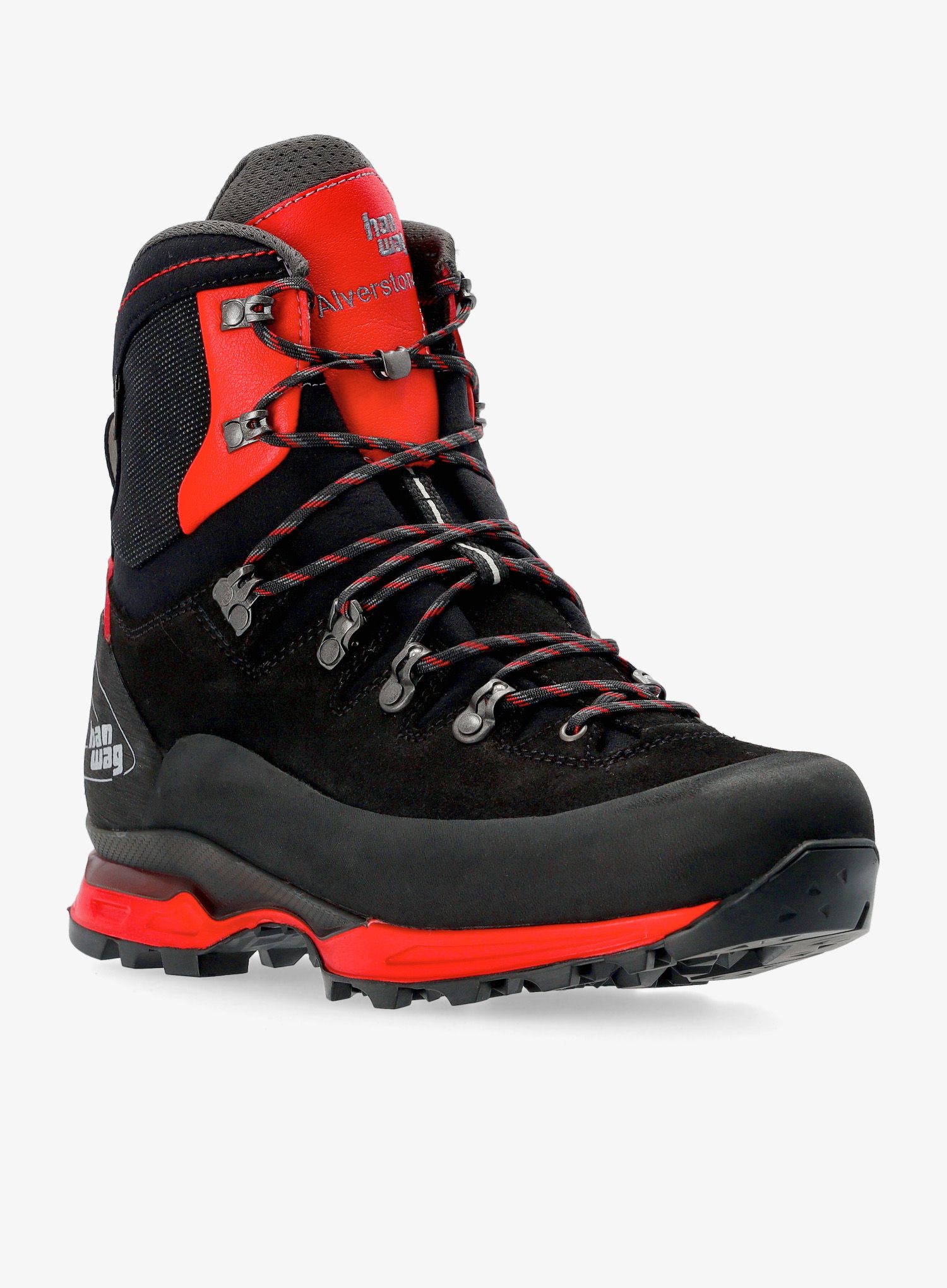 Trekové boty Hanwag Alverstone II GTX - black/red