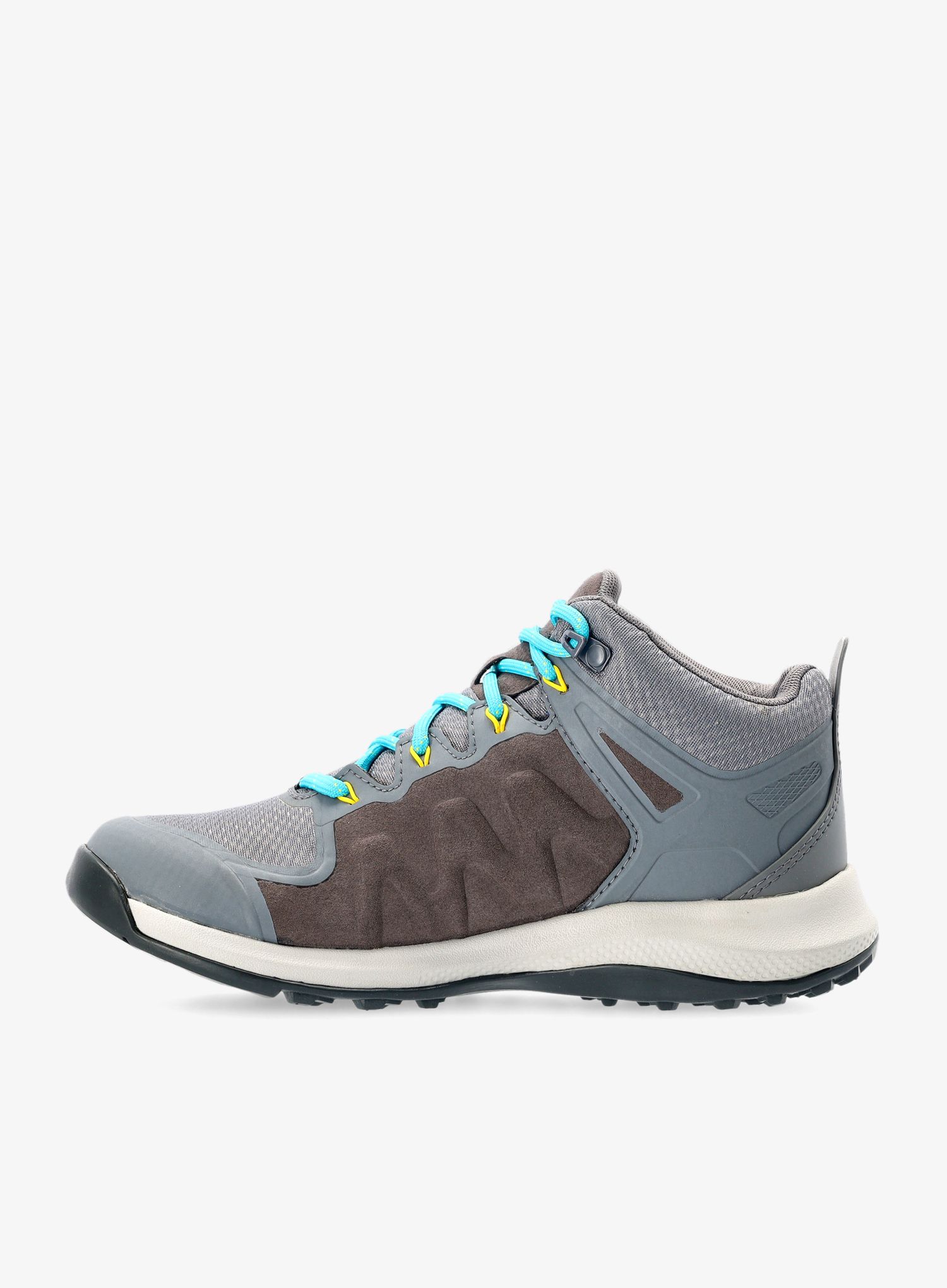 Dámské turistické boty Keen Explore Mid WP - grey/turquoise