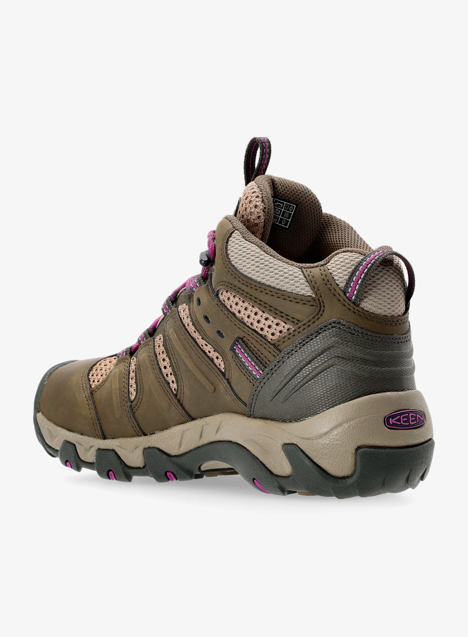 Dámské turistické boty Keen Koven Mid Wp - bungee cord/wood violet