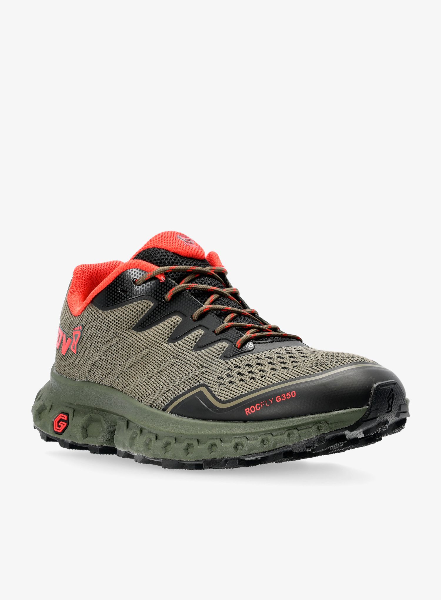 Turistické boty Inov-8 RocFly G 350 - olive/orange