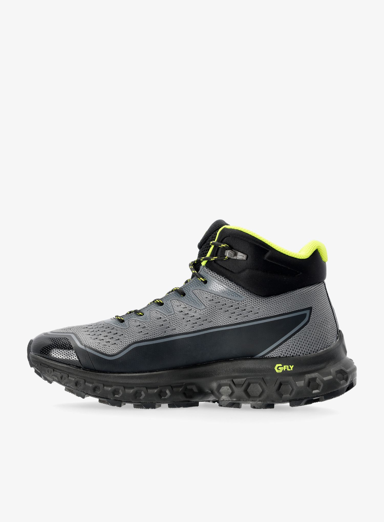 Turistické boty Inov-8 RocFly G 390 - grey/black/yellow