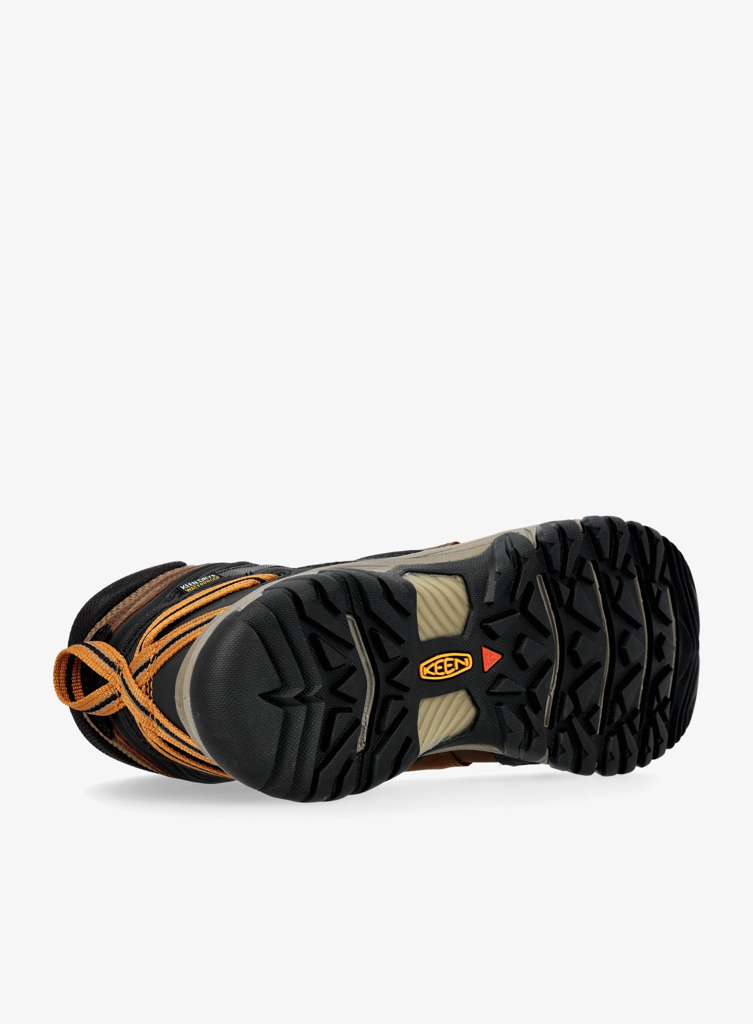 Turistické boty Keen Ridge Flex MID WP - bison/golden brown