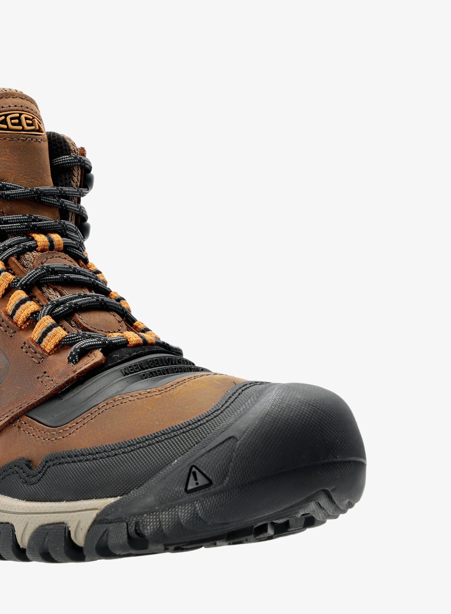 Turistické boty Keen Ridge Flex MID WP - bison/golden brown