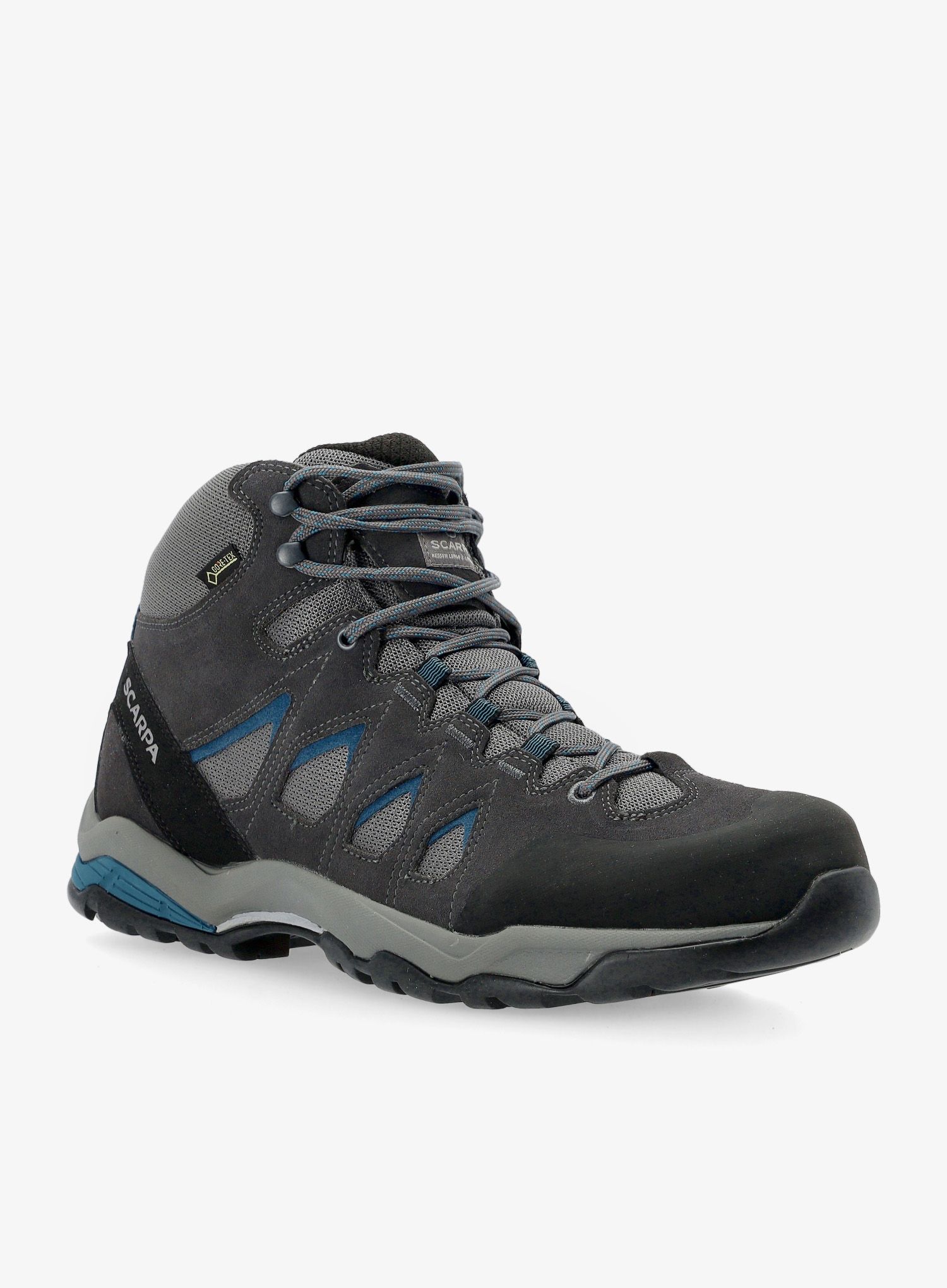 Turistické boty Scarpa Moraine Mid GTX - gray/storm gray/lake blue