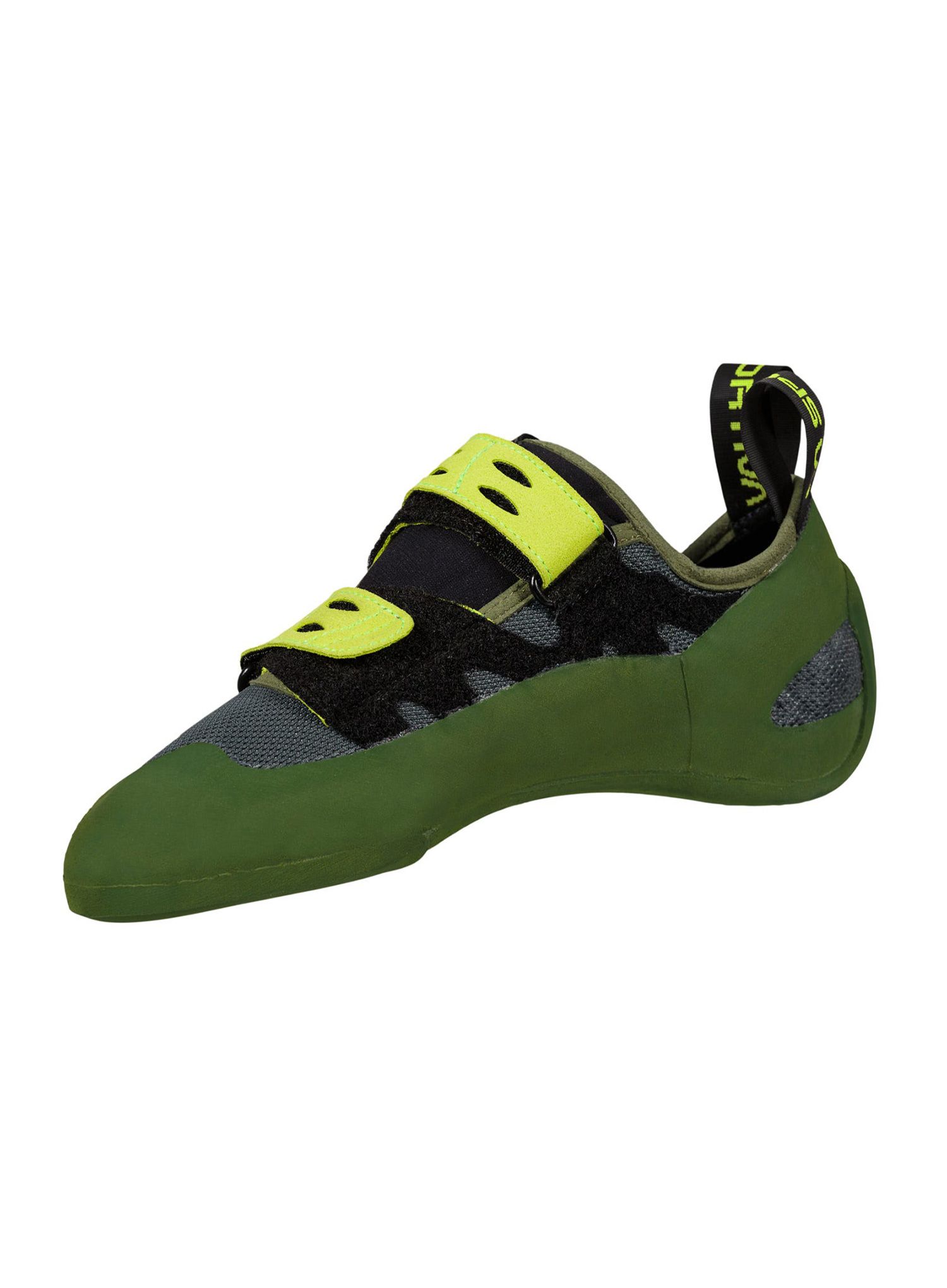 Lezečky La Sportiva GeckoGym Vegan - olive/neon