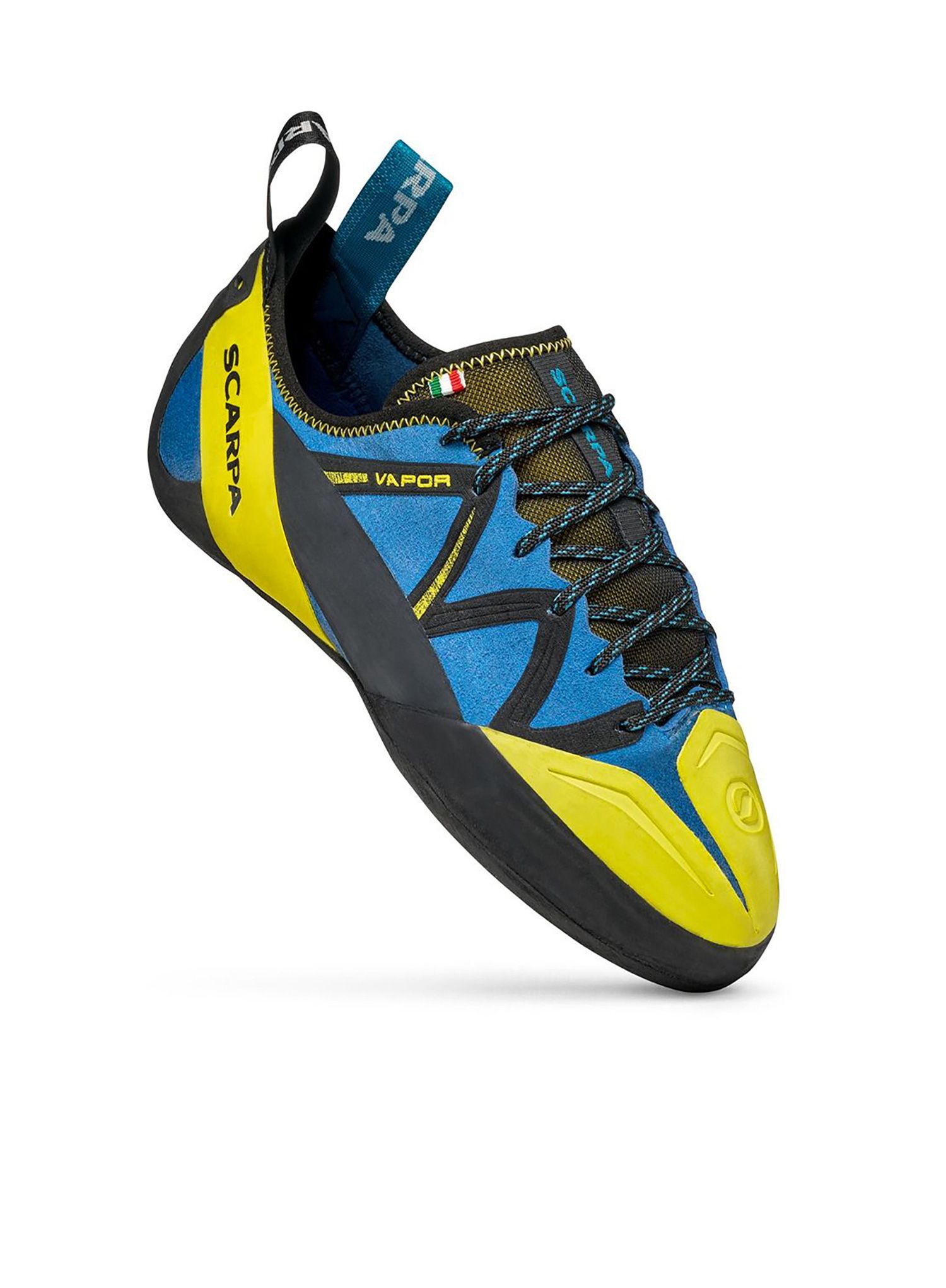Lezečky Scarpa Vapor - ocean/yellow
