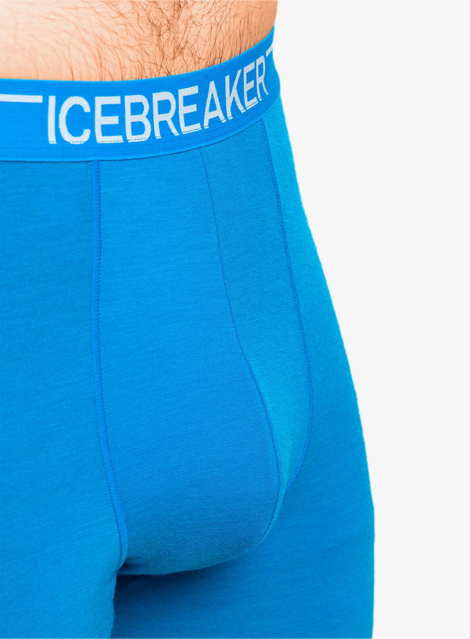 Termoaktivní boxerky Icebreaker Anatomica Long Boxers - geo blue