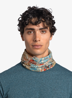 Multifunkční šátek Buff CoolNet UV+ Camino de Santiago - credencial multi